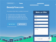 Tablet Screenshot of beautyflow.com